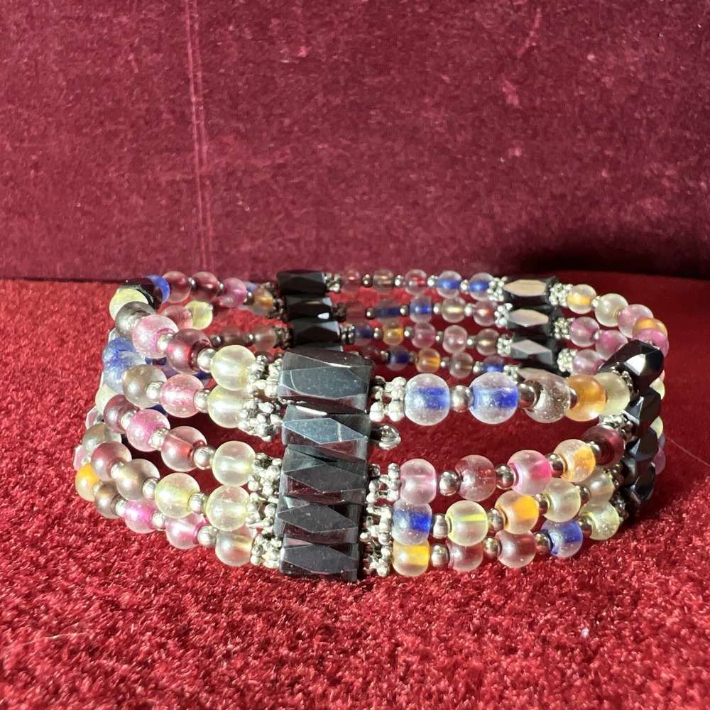 Magnetic‎ Therapy Amethyst Wrap Necklace/Bracelet/Anklet  36"